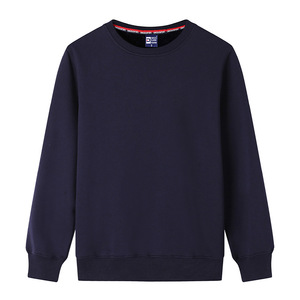 เสื้อสเวตเชิ้ตผ้าฝ้ายสีน้ำเงินบุขนแกะ แนวลำลองสำหรับทำงานหรือใส่ในฤดูใบไม้ร่วง - Product Image 2