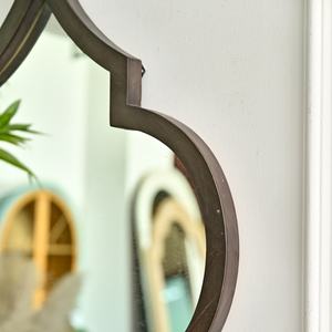 Home Living Room Decor European Rustic Eco-friendly <b>Wooden</b> Wall Hanging <b>Mirror</b> - Product Image 6