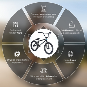 Horquilla de Acero Chromoly en Stock de Fábrica <span class=keywords><strong>Bicicletas</strong></span> BMX de 20 Pulgadas Bicicleta Freestyle BMX Económica <span class=keywords><strong>para</strong></span> Hombres - Product Image 3