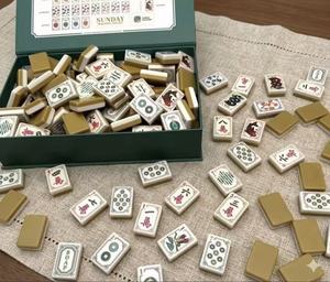 Mahjong Americano de Lujo de 2 Capas de Acrílico con Diseño de Pez del Paraíso de China, 160 Piezas, Juego Completo - Product Image 6