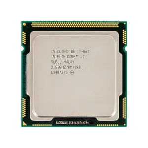 Core I7 860ประมวลผลที่มีคุณภาพสูงใช้ I7 I5 I3 CPU แบรนด์เดิม Mulity รุ่น CPU โปรเซสเซอร์สำหรับ Intel