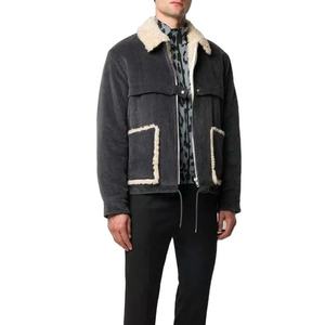 Chaqueta Bomber Personalizada para Hombre, Estilo Otoñal, Tejido de Forro Polar, Cierre con Cremallera y Cordón Ajustable, Decoración con Letras, Ecológica - Product Image 1