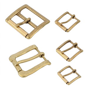 Hebilla de cinturón de hebilla de rodillo de latón japonés para bolso de artesanía en cuero Correa Hardware DIY y reparación hecha a mano - Product Image 1