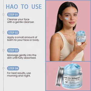 Baume hydratant pour la peau au suif de bœuf nourri à l'herbe, au miel, à la marque privée, halal, crème au peptide de cuivre bleu GHK-Cu pour le visage - Product Image 6