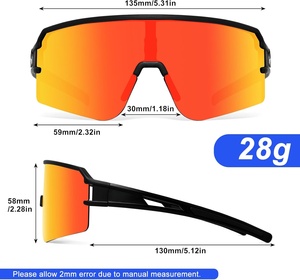 Las Mejores Gafas de Sol Deportivas para Jóvenes, Gafas Deportivas para Ciclismo de Montaña, Gafas Protectoras para Moto Acuática para Deportes al Aire Libre - Product Image 3
