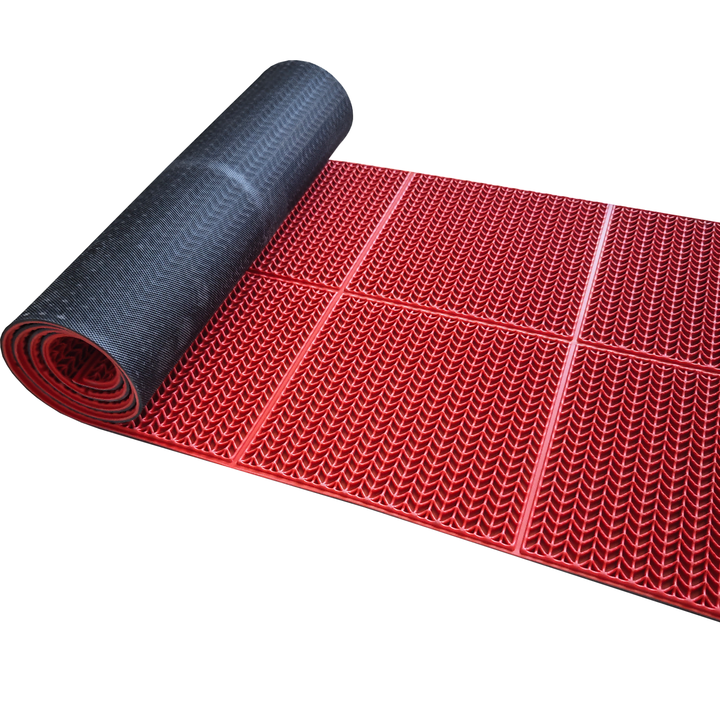 Wheatear Pattern Motorbike Race PVC Garage Floor Mat Premium