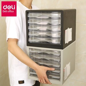 Deli Tủ Hồ Sơ 9775 Hộp Đựng Hồ Sơ Văn Phòng Để Bàn Ngăn Kéo A4 Tủ Đựng Để Bàn Bằng Nhựa Năm Lớp - Product Image 4