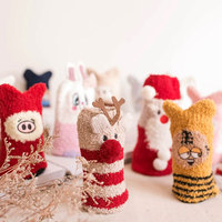Vente en gros de chaussettes de Noël amusantes et colorées personnalisées