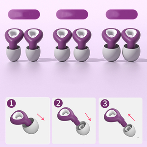 Có Thể Giặt Tiếng Ồn Giảm Nút Tai Thoải Mái Silicone Âm Thanh Chặn Nút Tai Cho Ngủ Làm Việc Nghiên Cứu Ngáy Bơi - Product Image 4