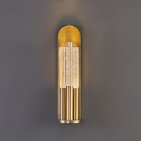 Applique Murale de Luxe en Cristal, Style Nordique Minimaliste, en Acier Inoxydable, LED, pour Escaliers, Salons, Halls d'Hôtels, Entrées de Villas