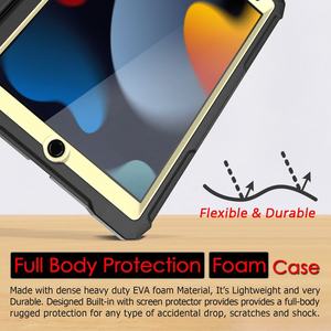Funda Impermeable de Espuma EVA para Tablet Infantil, <span class=keywords><strong>Precio</strong></span> de Fábrica HGD, para <span class=keywords><strong>iPad</strong></span> 10.2 Pulgadas 7.ª, 8.ª y 9.ª Generación 2019, 2020, 2021, con Soporte y Marco - Product Image 3