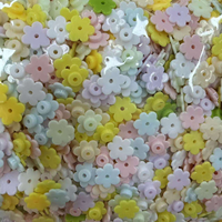1KG/Lot 1cm Blocs de construction floraux pour slime, Matériau ABS créatif fait main, Petites granules, Remplissage, Accessoires pour kit de bricolage