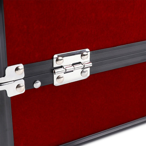 Boîte de rangement cosmétique grande capacité pour maquilleurs, 10 pouces, avec poignée supérieure, ultra-légère, pour usage domestique, noir foncé - Product Image 5