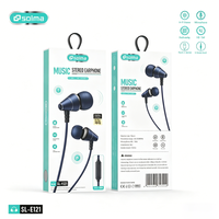 Earbud HiFi Berkabel, Headphone In-Ear, Mikrofon HD untuk Panggilan, Peredam Kebisingan, Driver Dinamis 10mm Universal untuk iPhone Android