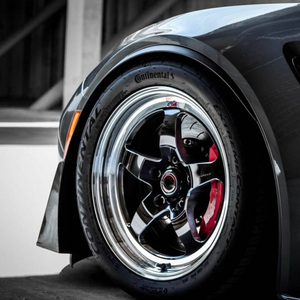 Cerchi Forgiati Stile S71 da 17-20 Pollici 5x120 5x114.3 Nero Lucido con Bordo Lavorato, Cerchi da Corsa per <span class=keywords><strong>Corvette</strong></span>, Mustang, Camaro - Product Image 4