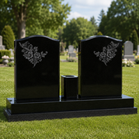 Livraison Gratuite - Pierre Tombale Sculptée au Design Simple, Style Moderne et Traditionnel, pour Cimetière Extérieur et Memorial