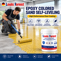Peinture liquide autolissante pour sols en résine époxy, sable coloré, écologique, couleur personnalisée, imitation marbre, revêtement en béton