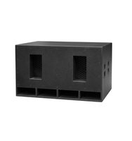 Subwoofer professionnel double 18 pouces cardioïde Line Array LA-KS28 haute puissance 1600W RMS pour système de sonorisation de scène de concert