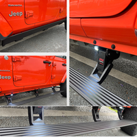 Marchepied électrique latéral pour Jeep Wrangler JL JK Gladiator, marchepied automatique rétractable avec éclairage LED, étanche IP67, capacité de charge de 600 lb