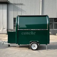 Camion de restauration mobile commercial, mini-remorque à pizza et en-cas personnalisée, entièrement équipée