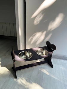 ODM เครื่องป้อนอาหารสุนัขสองชั้นเครื่องให้อาหารสัตว์เลี้ยงทำจากไม้ปรับแต่งได้5L เหมาะสำหรับเป็นของขวัญสุนัข - Product Image 6