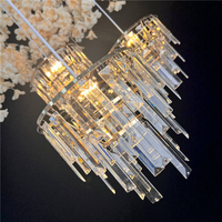 Lustre en forme de grande roue à 3 têtes, moderne, en acrylique et en fer, pour la décoration de mariages, de fêtes, d'hôtels et de salles de banquet