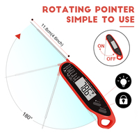 Termometer Dapur Digital Dual Probe Akurat untuk Mengukur Suhu Makanan seperti Kalkun, Daging Sapi, Ayam, BBQ, Panggangan, Smoker, Oven, dan Memanggang