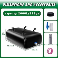 Réservoir d'eau portable pliable de grande capacité pour le soulagement de la sécheresse