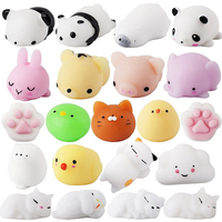 Mainan Hewan Mochi Squishy Panda Cakar Kucing, Mainan Remas Lembut TPR Rasa Maltosa, Fidget untuk Hadiah Kelas, Hadiah Kecil, Kado