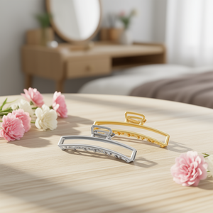 Fermaglio per capelli grande da 11 cm per donne e ragazze, accessorio per capelli in metallo - Product Image 3