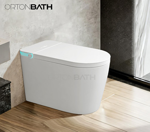 <span class=keywords><strong>WC</strong></span> intelligent électrique autonettoyant avec écran LED, chasse d'eau automatique, en céramique, écologique, pour salle de bain, vente en gros OEM ODM - Product Image 1