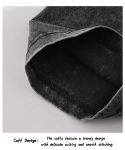 เสื้อยืดคอตตอน 100% หนัก 300 กรัม พิมพ์โลโก้ได้ สไตล์วินเทจ ล้างสีแบบแอซิด เสื้อยืดผู้ชายทรงโอเวอร์ไซส์ ผ้าหนา - Product Image 3