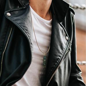 Collar de cartucho egipcio 316l Acero inoxidable Pvd plateado joyería <span class=keywords><strong>jeroglífico</strong></span> símbolos tableta collar de <span class=keywords><strong>alfabeto</strong></span> egipcio - Product Image 5