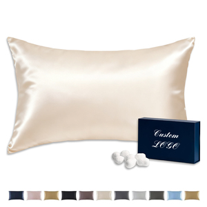 Lụa Gối Sang Trọng <span class=keywords><strong>100</strong></span>% Hữu Cơ Dâu Lụa Gối 22Mm Thêu Logo Lụa Gối Trường Hợp Tùy Chỉnh Nhãn Hiệu Riêng - Product Image 6