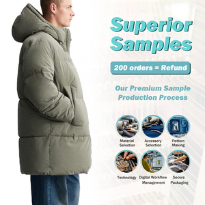 Chaqueta de plumón para exteriores para hombre Chaqueta de plumón 800 a prueba de viento y ligera con cuello levantado cálido de invierno - Product Image 1