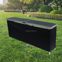 Comptoir de bar pliable en aluminium moderne, rectangulaire, pour barman, salle à manger, fête, événement en plein air, table portable