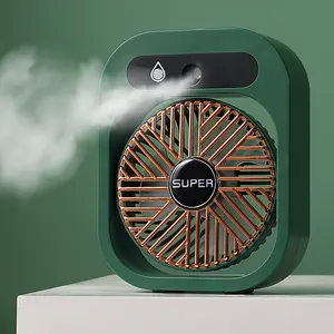 Nieuwe Collectie 3 In 1 Mini Mist Fan Elektrische Koeler Ventilator Met Luchtbevochtiger Nieuwe Draaibare Oplaadbare Mini Draagbare Usb Fan