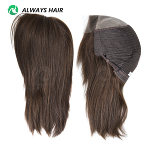 Peluca de <span class=keywords><strong>Cabello</strong></span> Humano Remy <span class=keywords><strong>con</strong></span> Frente de Encaje Transparente de 9 Pulgadas, Corte Chino, 120% de Densidad, Ajustable, Modelo MT12 - Product Image 1