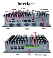 Ordenador industrial de aluminio sin ventilador I5 1245U de fábrica con 5COM GPIO y 10USB integrado WIN10/11/accesorio de ordenador Linux