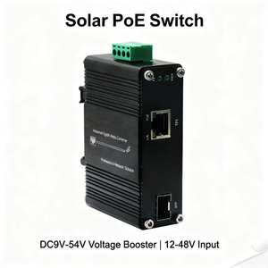 Convertitore di Media Industriale con Amplificatore di Tensione da 2.5G a 10G SFP+ con Uscita di Alimentazione PoE+ 30W in Custodia Metallica - Product Image 3