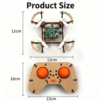 Kit de drone en bois à assembler soi-même avec maintien d'altitude, modèle éducatif STEM pour étudiants