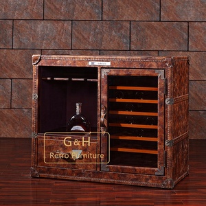 Meuble à vin <span class=keywords><strong>d</strong></span>'<span class=keywords><strong>angle</strong></span> de luxe au design industriel pour salon ou <span class=keywords><strong>bar</strong></span> à domicile avec élégant porte-bouteilles <span class=keywords><strong>en</strong></span> <span class=keywords><strong>bois</strong></span> - Product Image 5