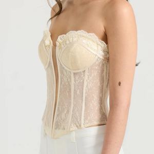 Disfraces Elegantes y Chic para Halloween, Corsé sin Mangas para Mujer, Estilo Y2K, Cintura con Varillas y Encaje, Camiseta sin Mangas - Product Image 3