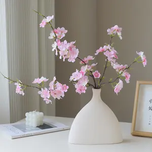 Manufacturers Direct Supply 2-Fork Encryption Simulation Cherry Blossom Silk Flower Decorative Trees for Graduation Mother's Day