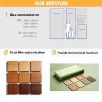 Panel Dinding SPC Wormwood 8mm Tahan Api Tahan Air Panel Cladding Dinding Interior Panel Dekoratif Modern Villa Apartemen Komersial