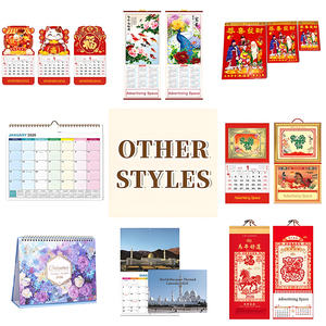 A4 tùy chỉnh kinh doanh quảng cáo Tri-fold xoắn ốc 2026 Quà tặng khuyến mãi 3 tháng tường lịch - Product Image 6