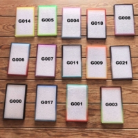 Protecteur de carte en TPU à paillettes dégradées avec panneau arrière en acrylique transparent et pare-chocs pour carte de collection gradée PSA 35PT