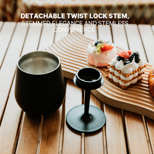 Бокалы для вина из нержавеющей стали с двойными стенками на заказ, 12 унций, 304 термостаканы для вина, бокалы для вина со съемным стержнем - Product Image 6