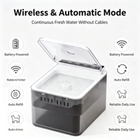 Fontaine à eau intelligente pour animaux de compagnie, 3L, en ABS et PC, avec couvercle rabattable et capteur radar, distributeur d'eau automatique pour chats et chiens, usage domestique intérieur – Meilleures ventes