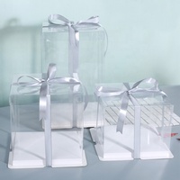 Boîte à gâteau transparente haute qualité personnalisée pour anniversaires avec design personnalisable et impression en relief